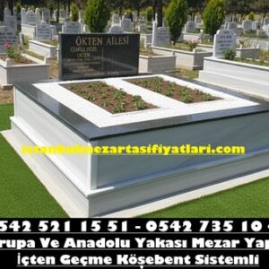 İki Kişilik Baş Taşı Küpeşte Granit Mermer Mezar - Bağcılar Mezar Taşı Fiyatları