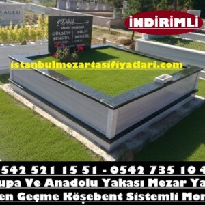 İki Kişilik Baş Taşı Küpeşte Süpürgelik Granit Mermer Mezar