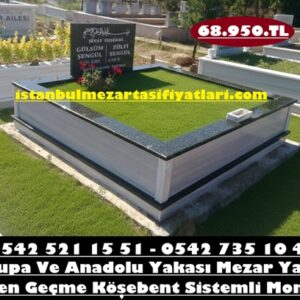İki Kişilik Baş Taşı Küpeşte Süpürgelik Granit Mermer Mezar