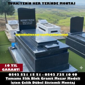 B11 Nero Gaska Kapaklı Granit Mezar – Arnavutköy Mezar Taşı Fiyatları