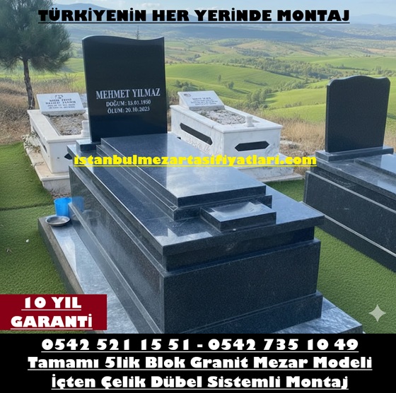 B11 Nero Gaska Kapaklı Granit Mezar – Arnavutköy Mezar Taşı Fiyatları