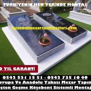 Tek Kişilik Kapaklı Granit Mezar - Mezar Yapım İşleri