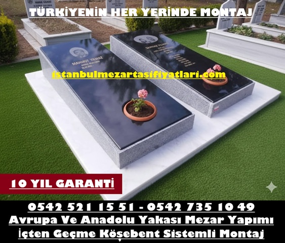Tek Kişilik Kapaklı Granit Mezar - Mezar Yapım İşleri
