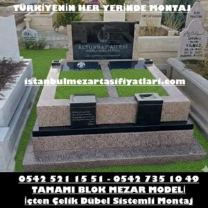 G99 Porino - Absolute B. 2 Kişilik Blok Mezar Modeli - İstanbul Mezar Taşı Yapımı