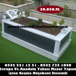 Tek Kişilik Gövde Granit Kitabe Baş Taşı Mermer Mezar - Mezar Taşı