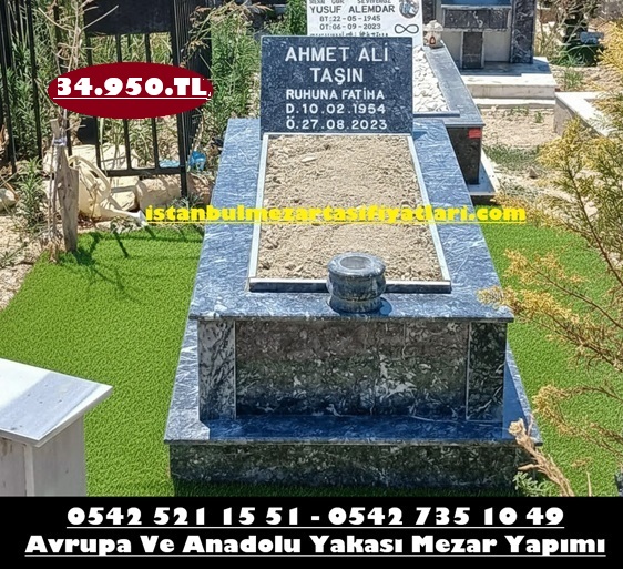 Tek Kişilik Siyah Mermer Mezar - Osmangazi Mezar Yapımı Fiyatları