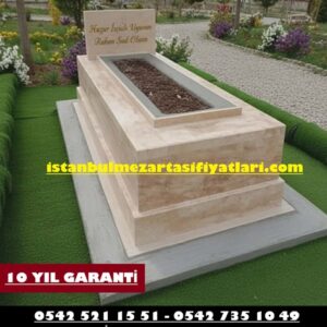 T4 Tekli 5lik Traverten Mezar – İstanbul Ucuz Mezar Yapım İşleri
