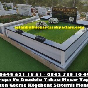 Çift Kişilik Küpeşte Baştaşı Granit Mezar