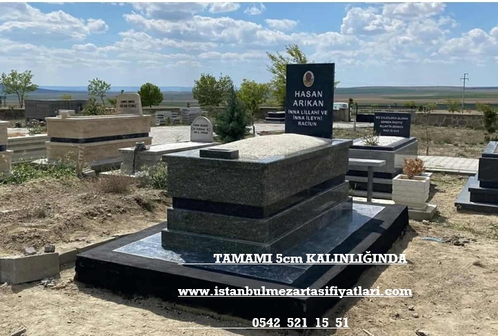 B7 Balaban Yeşil Nero Gaska Siyah Granit Mezar – Çengelköy Mezar Taşı Fiyatları - Görsel 2