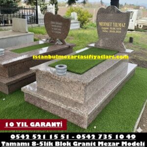 B18 Rosa Porino Özel Yapım Küpeşte Granit Mezar – Bakırköy Mezar Yapımı Fiyatları