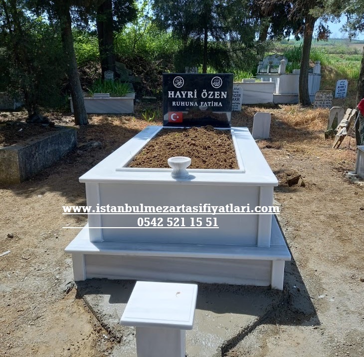 Tek Kişilik Başlık Granit Mermer Mezar - İstanbul Granit Mezar Taşı Fiyatları - Görsel 2