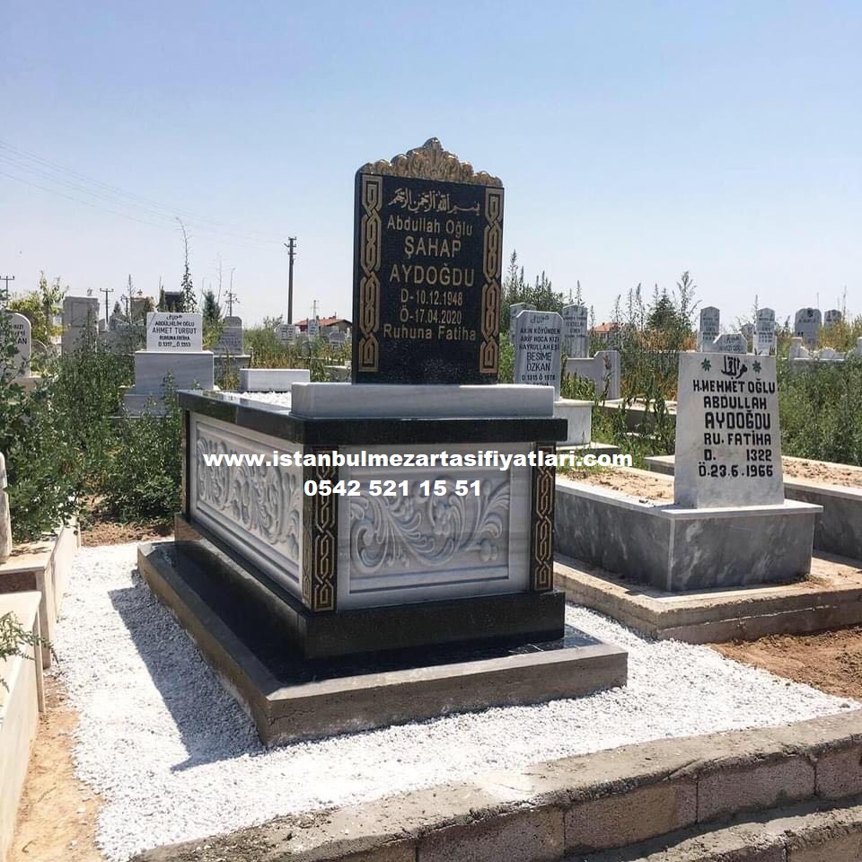 Tek Kişilik M-8 RÖLYEF KABARTMALI MERMER-GRANİT KOMPLE 5-8 CM KALINLIKTA MEZAR - Görsel 5