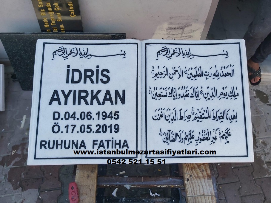 Arapça Yazılı Kitabe Mezar Taşı - İstanbul Mermer Baş Taşı Fiyatları - Görsel 10
