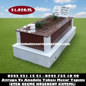 Temel Mermer Gövde Küpeşte Granit Kitabe Mezar - Tek Kişilik Mezar Fiyatları