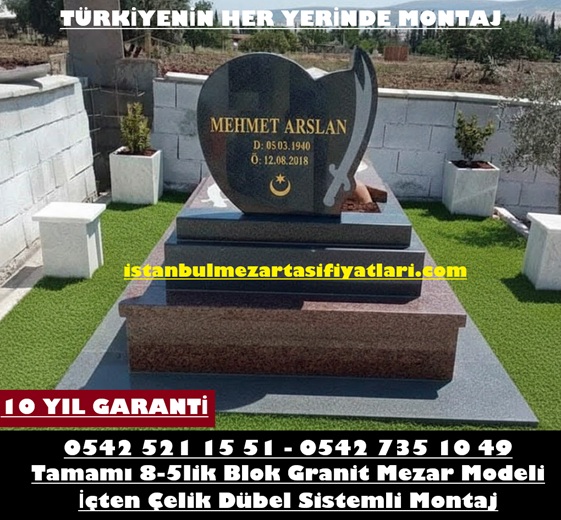 B16 Kırmızı Siyah Granit Mezar – İstanbul Granit Mezar Çeşitleri