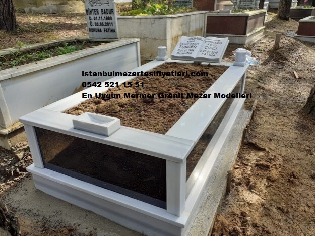 Tek Kişilik Gövde Granit Kitabe Baş Taşı Mermer Mezar - Mezar Taşı - Görsel 5