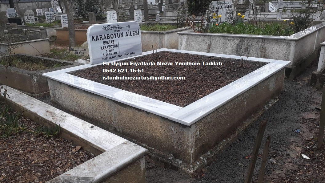 Çift Kişilik Küpeşte Baş Taşı Mermer Yenileme - Görsel 2