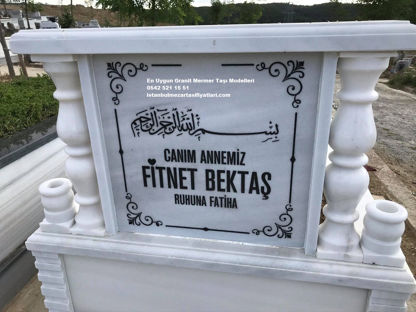 Mermer Baş Taşına Lazer Resim İşleme - Resimli Mermer Mezar Fiyatları - Görsel 3