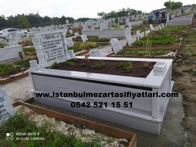 Tek Kişilik Granit Şeritli Sütunlu Mezar - Yenimahalle Mezar Yapım İşleri - Görsel 6