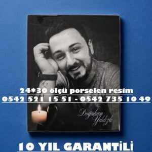24x30 Dikdörtgen  Porselen Resim
