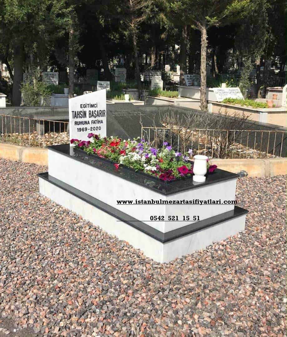 Tek Kişilik Küpeşte Süpürgelik Granit Mermer Mezar - Avrupa Yakası Mezar Yapım Hizmeti - Görsel 3