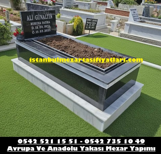 Tek Kişilik Mermer Granit Mezar Modeli - Mermer Granit Mezar Yapımı