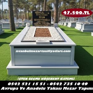 Tek Kişilik Baş Taşı Granit Küpeşte Mermer Mezar - Mezar Fiyatları