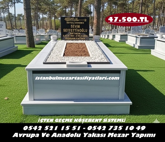 Tek Kişilik Baş Taşı Granit Küpeşte Mermer Mezar - Mezar Fiyatları