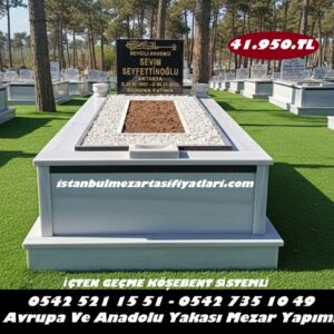 Tek Kişilik Baş Taşı Granit Küpeşte Mermer Mezar - Mezar Fiyatları