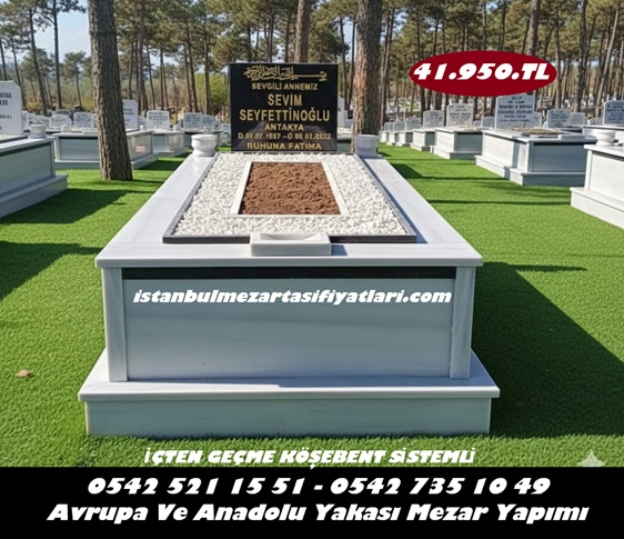 Tek Kişilik Baş Taşı Granit Küpeşte Mermer Mezar - Mezar Fiyatları