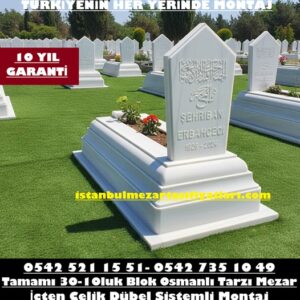 Özel Tasarım Osmanlı Modeli Mermer Mezar