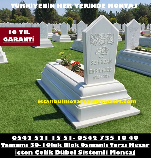 Özel Tasarım Osmanlı Modeli Mermer Mezar