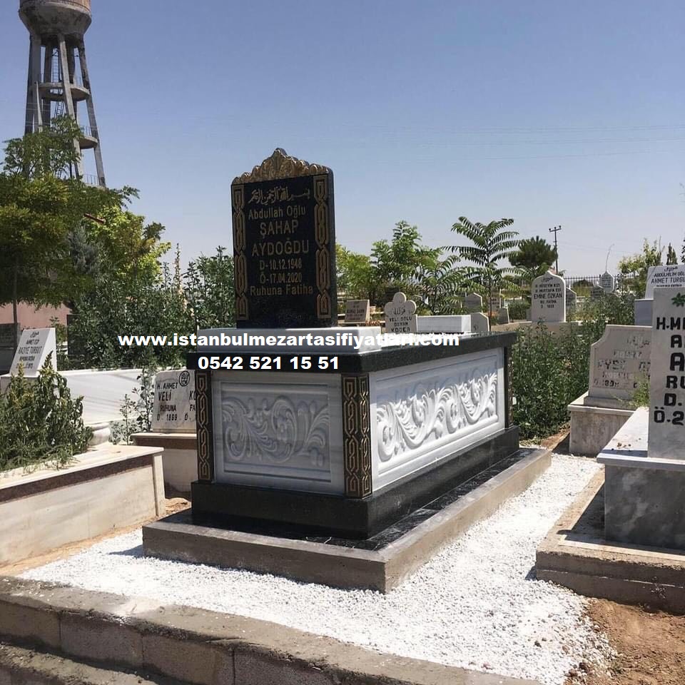 Tek Kişilik M-8 RÖLYEF KABARTMALI MERMER-GRANİT KOMPLE 5-8 CM KALINLIKTA MEZAR - Görsel 2