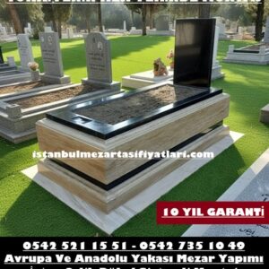 L14 Traverten Mezar Modeli – İstanbul Mezar Yapımı Fiyatı