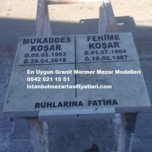 Tek Kişilik Rustik Yeşil Mezar Taşı Modeli - Yeşil Mezar Baş Taşı Fiyatları