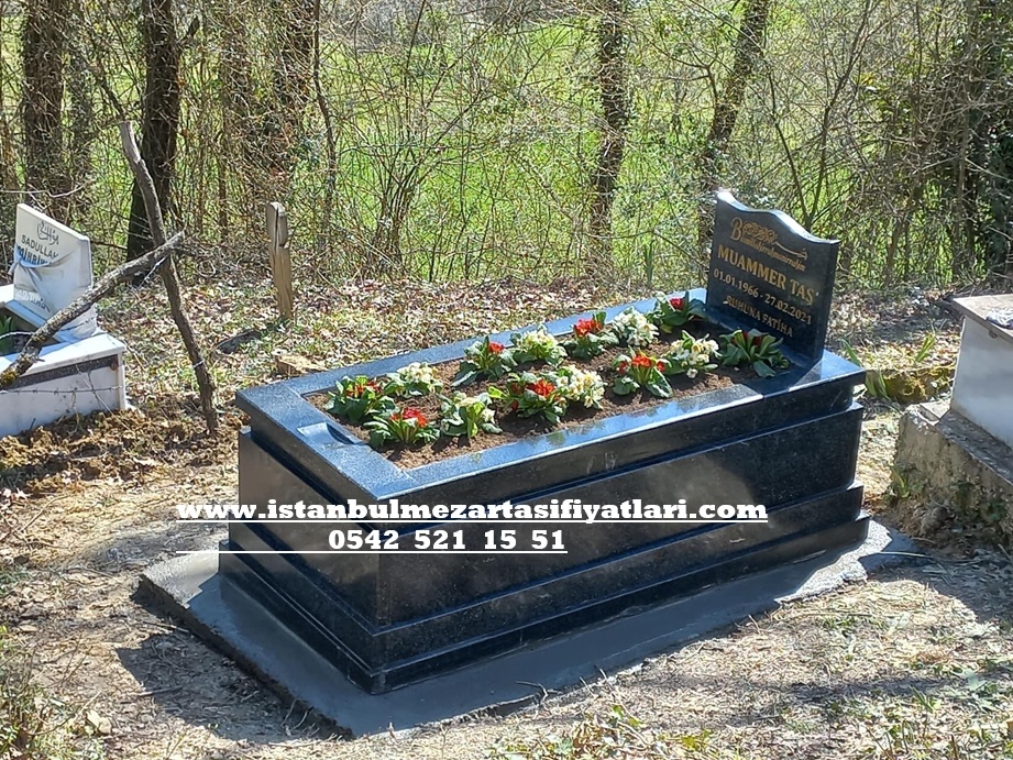 G-19 Nero Gaska Granit Mezar - Granit Mezar Fiyatları İstanbul - Görsel 2