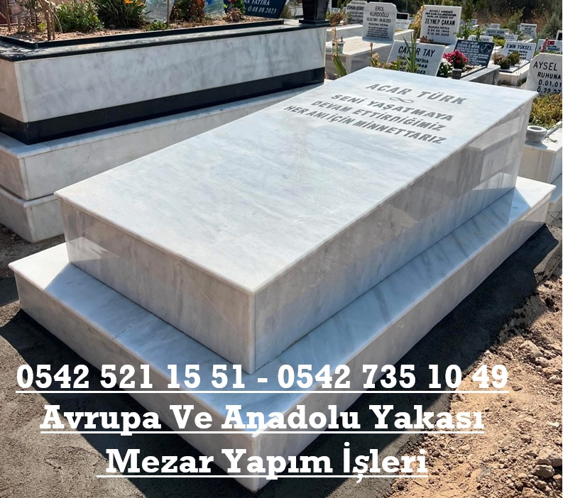 Tek Kişilik Muğla Mermeri Kapaklı Mezar - İstanbul Mermer Mezar Fiyatları - Görsel 4