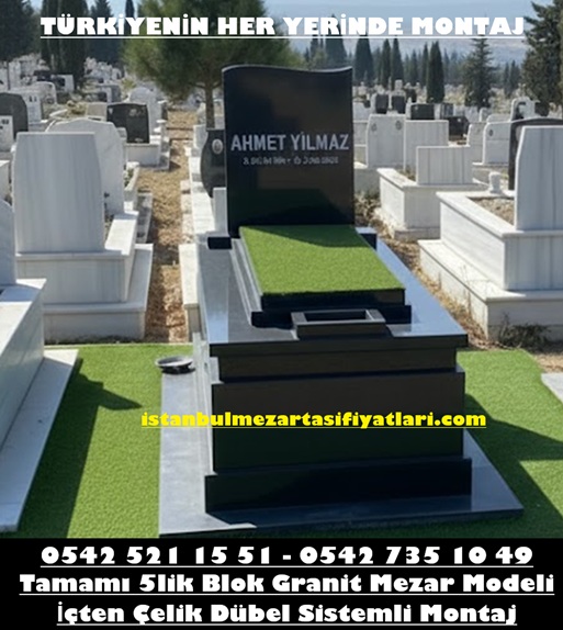 B11 Nero Gaska Kapaklı Granit Mezar – Arnavutköy Mezar Taşı Fiyatları - Görsel 4