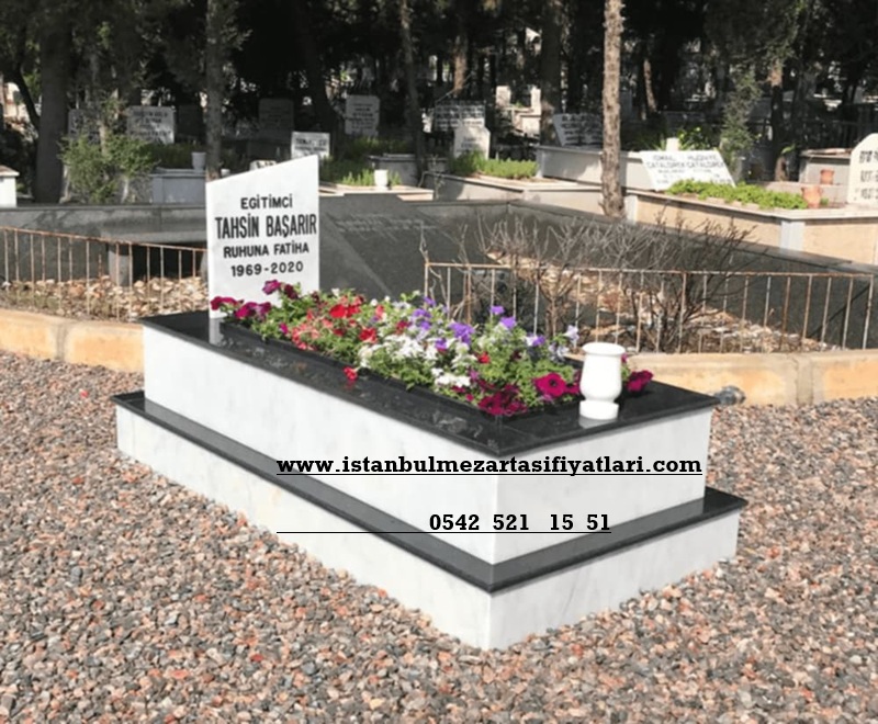 Tek Kişilik Küpeşte Süpürgelik Granit Mermer Mezar - Avrupa Yakası Mezar Yapım Hizmeti - Görsel 4