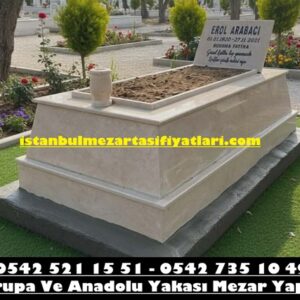 Tek Kişilik Bej Konik Mezar - İstanbul Konik Mezar Fiyatları