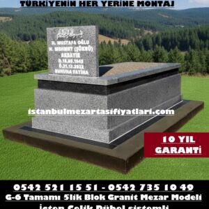 G-6 Beta Granit Mezar - İstanbul Mezar Yapım İşleri