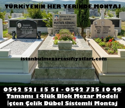 Y37 Tek Kişilik 13lik Eflani Yeşil Mermer – İstanbul Blok Mezar Yapımı - Görsel 2